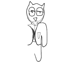 cat wearing suit drawing by yourdad6942026 in Artbitrator