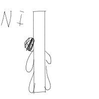 ninja hiding poorly drawing by jessie in Artbitrator