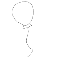 balloon floating away drawing by jessie in Artbitrator
