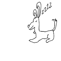 sleepy dog drawing by kharjun in Artbitrator