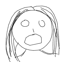 surprised face drawing by sakura in Artbitrator