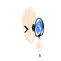 detective with magnifying glass drawing by emmeline in Artbitrator