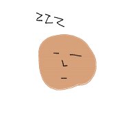 sleeping face drawing by newotnew in Artbitrator