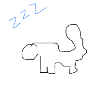 sleeping cat drawing by itsmelolo in Artbitrator