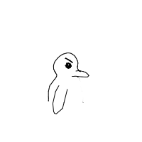 angry duck drawing by gabbyaabby in Artbitrator