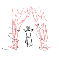 dramatic reveal drawing by blina_18785 in Artbitrator