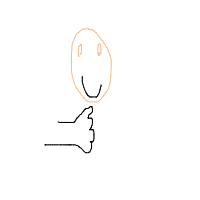 hand on chin drawing by sdacaca in Artbitrator