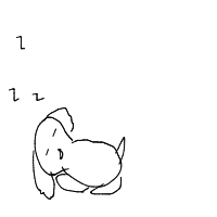 sleepy dog drawing by keyliholas4511 in Artbitrator