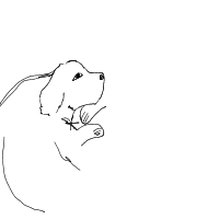 sleepy dog drawing by mimi8- in Artbitrator
