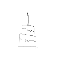 birthday cake drawing by guest-wfem8pecp in Artbitrator