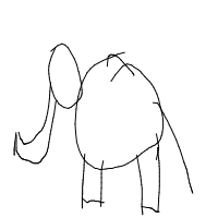 elephant drawing by wwer in Artbitrator