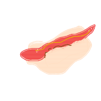 hot dog drawing by 309l in Artbitrator