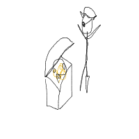 pirate finding treasure drawing by charlotte67 in Artbitrator
