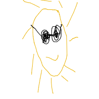 sun wearing sunglasses drawing by smassai in Artbitrator