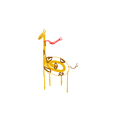 giraffe with scarf drawing by kiki0000 in Artbitrator