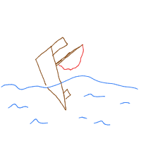 sinking ship drawing by ldv123 in Artbitrator