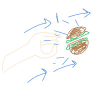 throwing food drawing by rose in Artbitrator