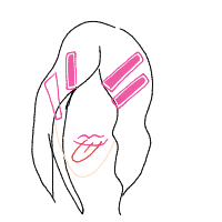 tip of tongue drawing by rose in Artbitrator
