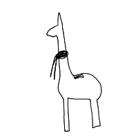 giraffe with scarf drawing by bloog in Artbitrator