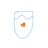 fish in bowl drawing by bloog in Artbitrator