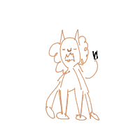 lion roaring drawing by bubba in Artbitrator