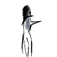 penguin with a hat drawing by parsa in Artbitrator