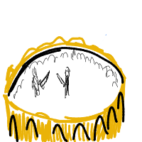 gladiator arena drawing by parsa in Artbitrator