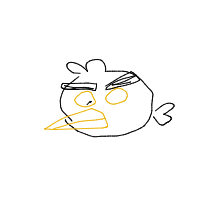 angry bird drawing by hijelo in Artbitrator