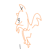 sneaky fox drawing by neffy in Artbitrator