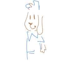 dog in costume drawing by neffy in Artbitrator
