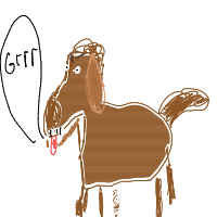 grumpy dog drawing by broskis in Artbitrator