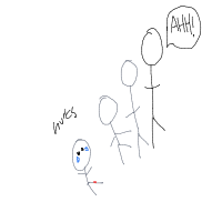 person falling over drawing by mytzuliet in Artbitrator
