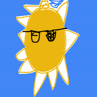 sun wearing sunglasses drawing by mytzuliet in Artbitrator