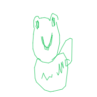 happy frog drawing by sixtyseven in Artbitrator