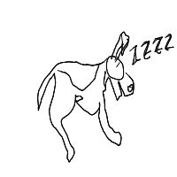 sleepy dog drawing by nedeljko2341 in Artbitrator
