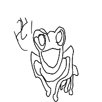 happy frog drawing by nedeljko2341 in Artbitrator