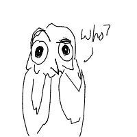confused owl drawing by pyschmych in Artbitrator