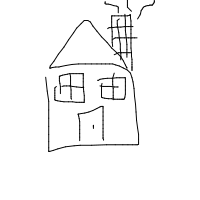 house with chimney drawing by guest-dmzfs3327 in Artbitrator