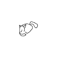 sleeping cat drawing by goddynamight in Artbitrator