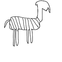 zebra drawing by fairy in Artbitrator