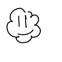 cloud with face drawing by brookestarr09 in Artbitrator