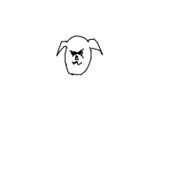 grumpy dog drawing by misha_fem in Artbitrator