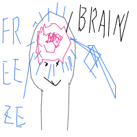 brain freeze drawing by liamleonenco in Artbitrator