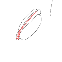 hot dog drawing by sabi in Artbitrator