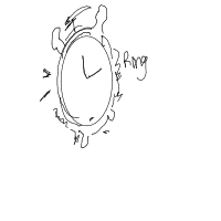 alarm clock ringing drawing by sabi in Artbitrator