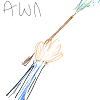 wizard casting spell drawing by misztrzaleale in Artbitrator