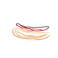 hot dog drawing by misztrzaleale in Artbitrator