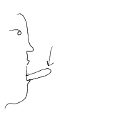 tip of tongue drawing by infi in Artbitrator