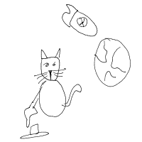cats planning world domination drawing by infi in Artbitrator