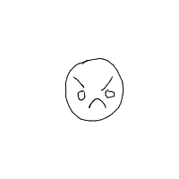 angry face drawing by haventhedino in Artbitrator